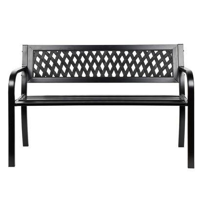 HI Garden Bench Steel Black