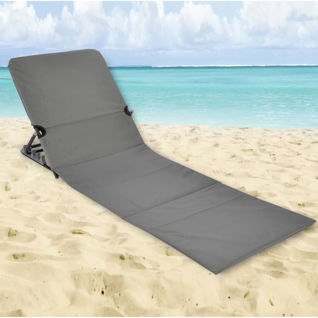 HI Foldable Beach Mat Chair PVC Grey