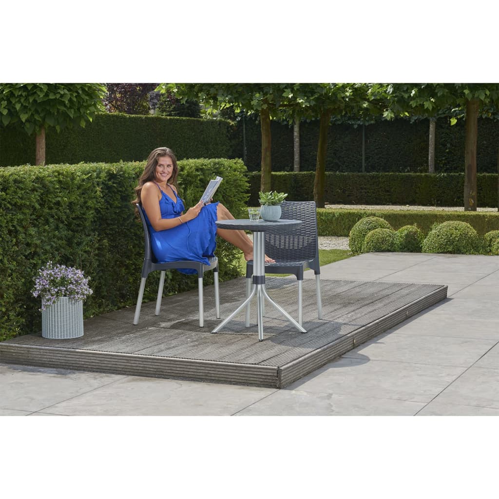 Keter Bistro Set Chelsea Graphite 223562