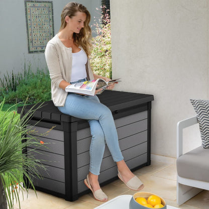 Keter Garden Storage Box Premier 380 L Grey