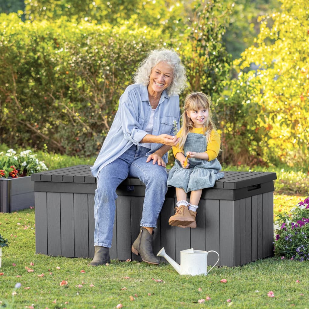 Keter Garden Storage Box Darwin 380 L Grey