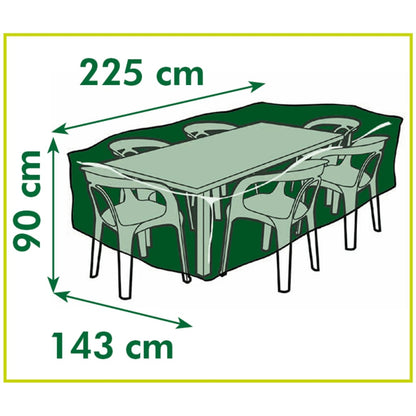 Nature Garden Furniture Cover for Rectangular tables 225x143x90 cm