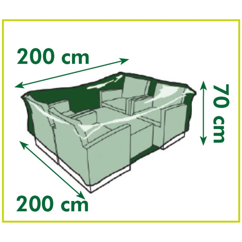 Nature Garden Furniture Cover for Low table and chairs 200x200x70 cm