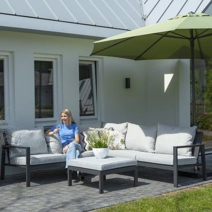 Madison Outdoor Lounge Set Cover 320x255x70cm Left Grey