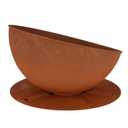 Esschert Design Fire Bowl Sloping On Disc Rust