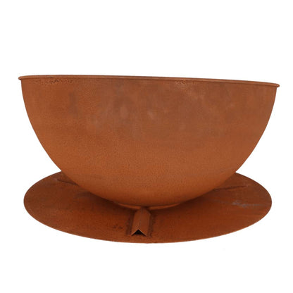 Esschert Design Fire Bowl Sloping On Disc Rust