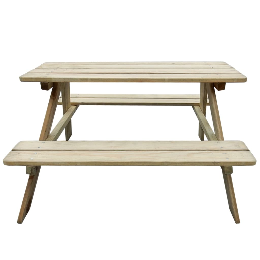 Kid's Picnic Table 89 x 89.6 x 50.8 cm Pinewood