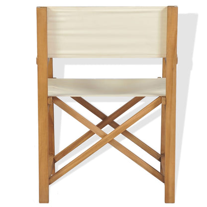 Folding Director's Chair Solid Teak Wood