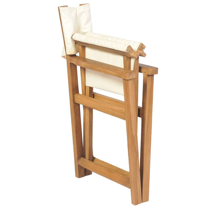 Folding Director's Chair Solid Teak Wood