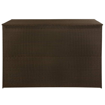 Garden Storage Box Brown 150x100x100 cm Poly Rattan