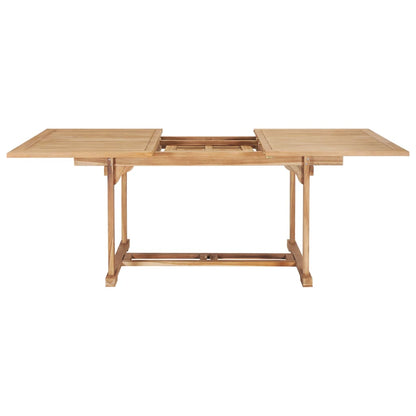 Extending Garden Table 150-200x100x75 cm Solid Teak Wood