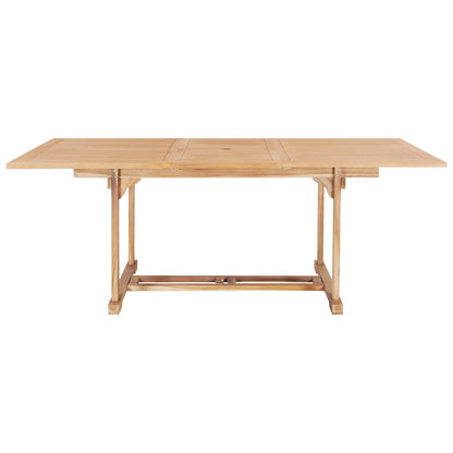 Extending Garden Table 150-200x100x75 cm Solid Teak Wood