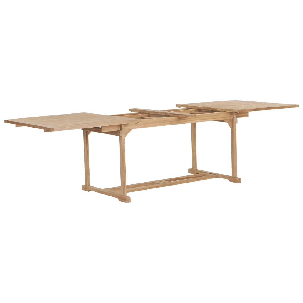 Extending Garden Table 180-280x100x75 cm Solid Teak Wood