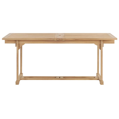 Extending Garden Table 180-280x100x75 cm Solid Teak Wood