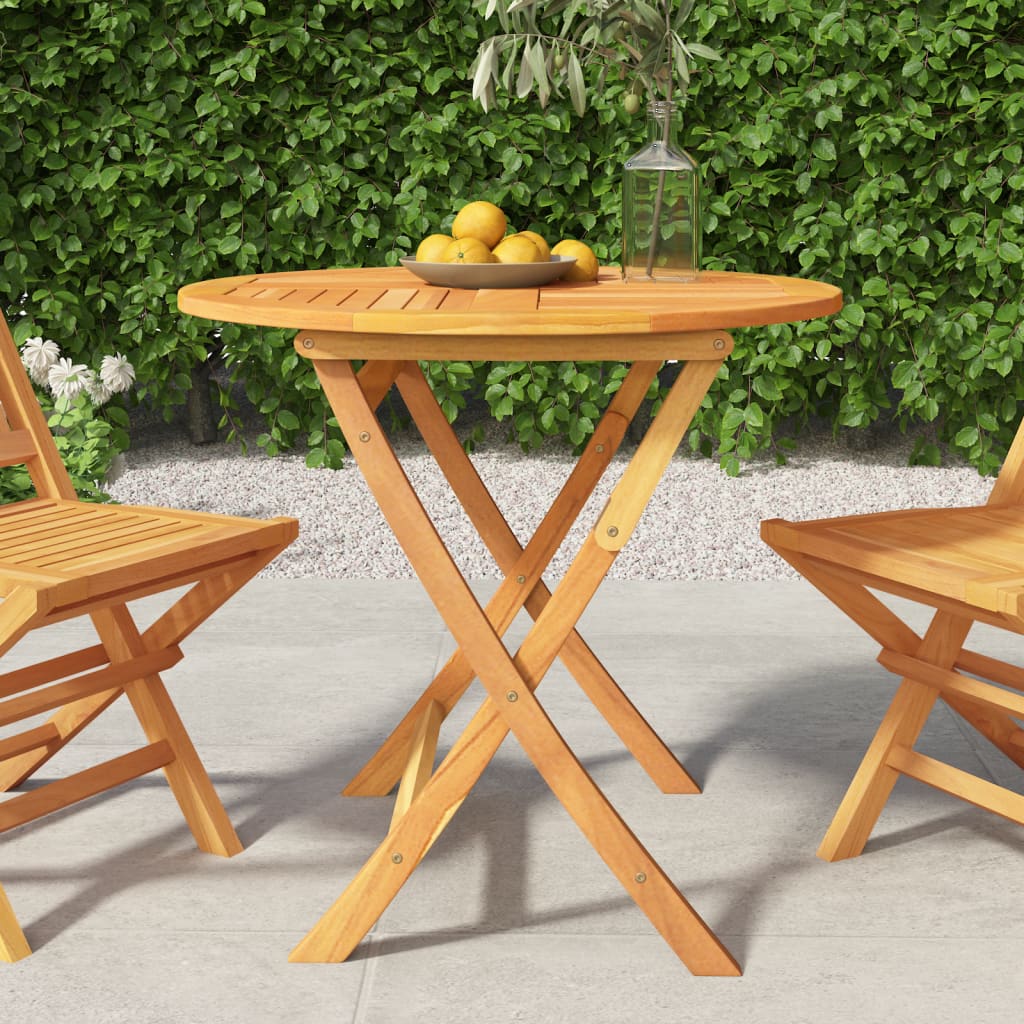 Folding Garden Table 85x76 cm Solid Teak Wood