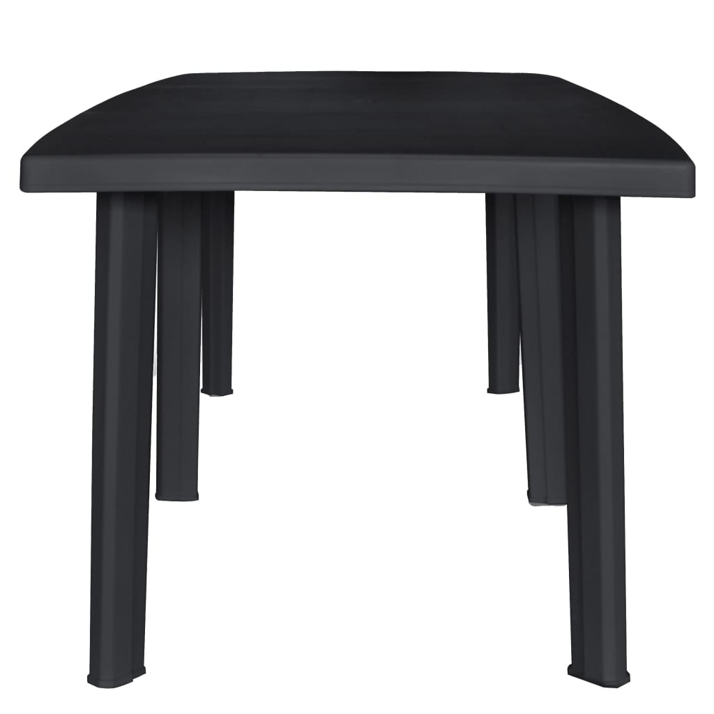 Garden Table Anthracite 216x90x72 cm Plastic