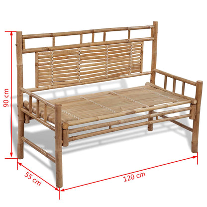 Garden Bench 120 cm Bamboo