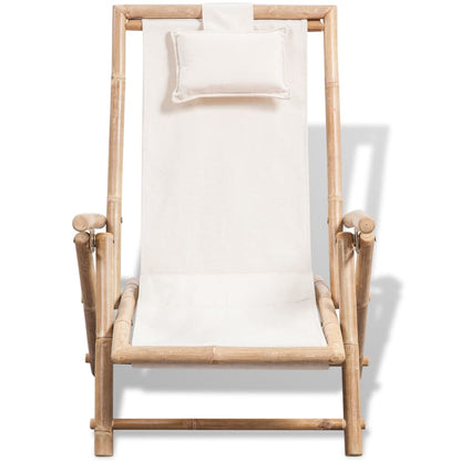 Outdoor Deck Chair Bamboo