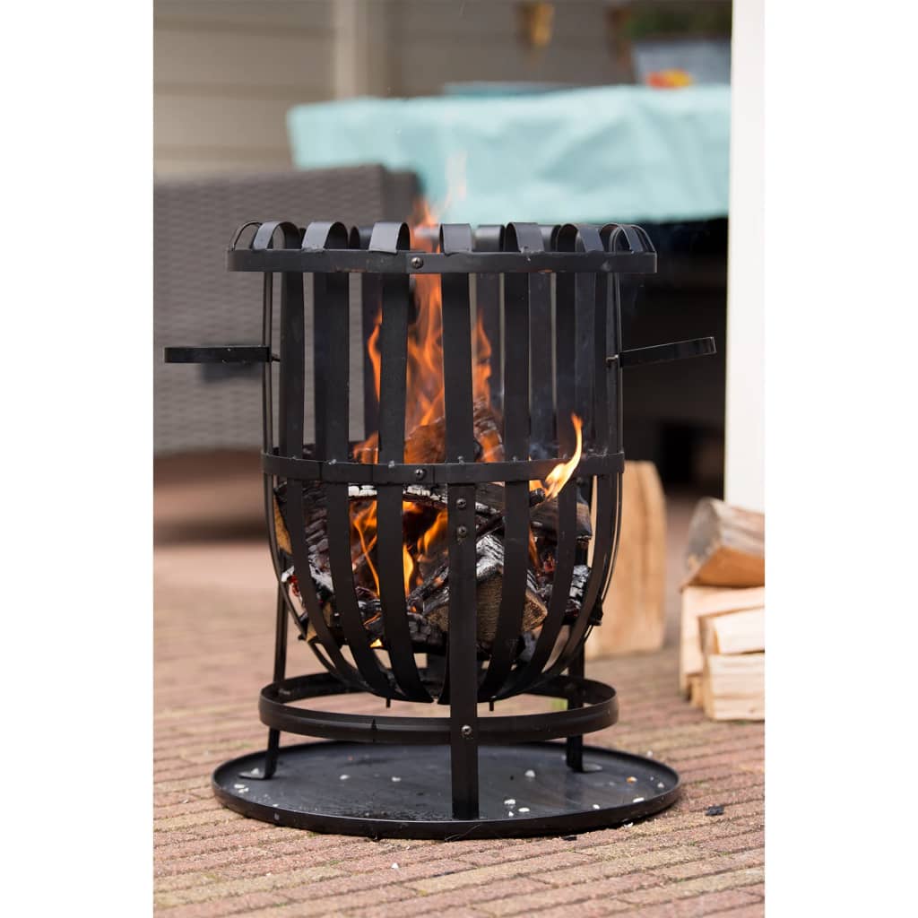 RedFire Fire Basket Dallas Black Steel