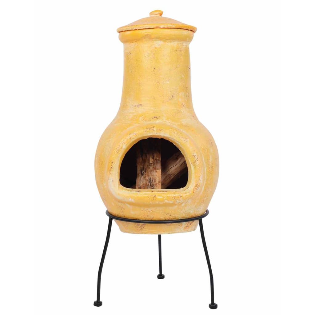 RedFire Fireplace Tampico Yellow 31x31x68 cm Clay