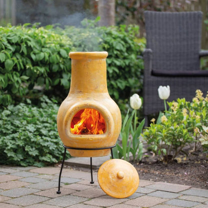 RedFire Fireplace Tampico Yellow 31x31x68 cm Clay