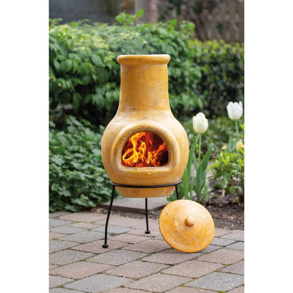 RedFire Fireplace Tampico Yellow 31x31x68 cm Clay