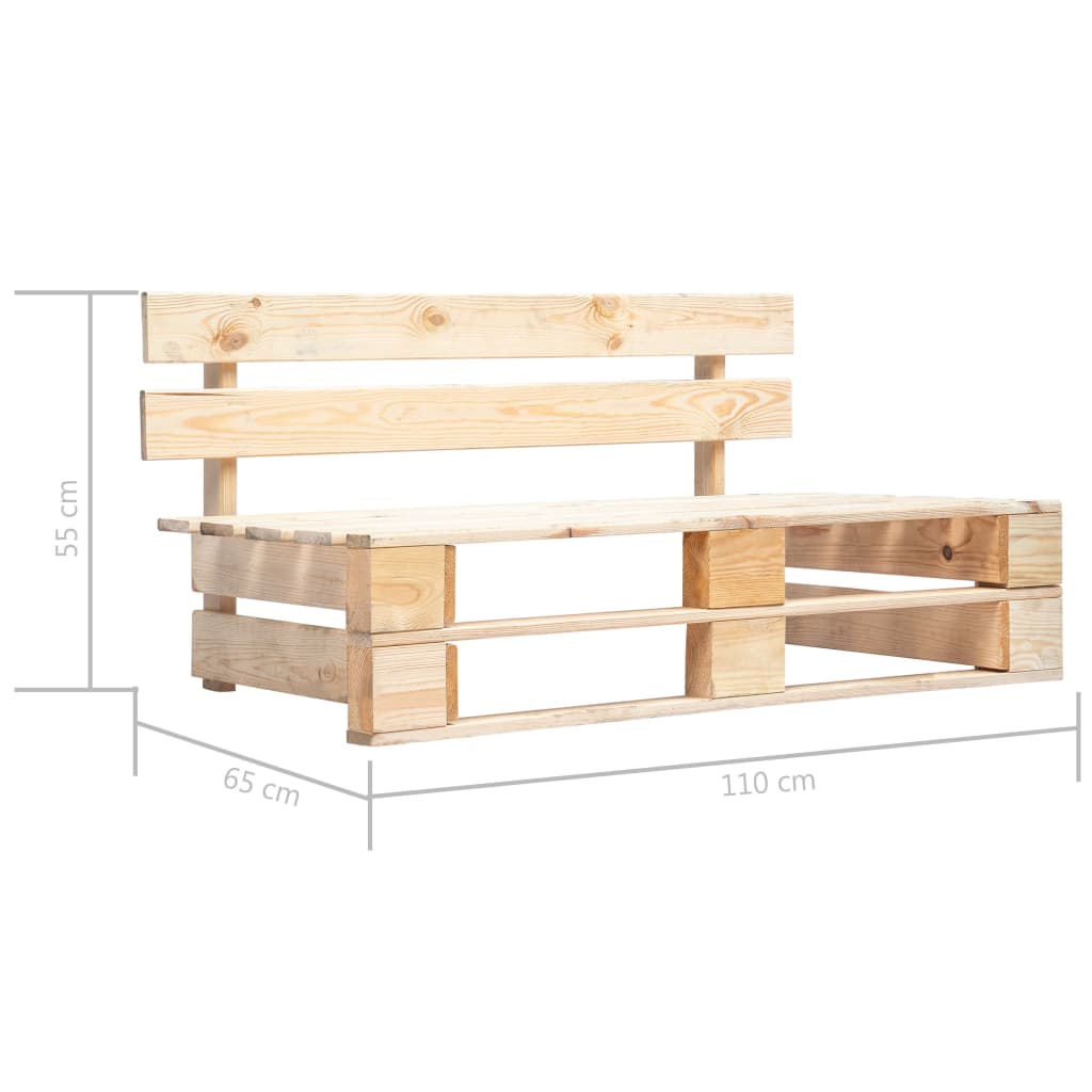 Garden Pallet Bench Wood