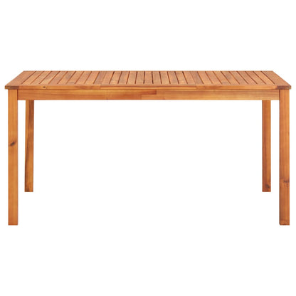 Garden Table 150x90x74 cm Solid Acacia Wood