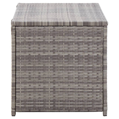 Garden Storage Box Poly Rattan 100x50x50 cm Grey