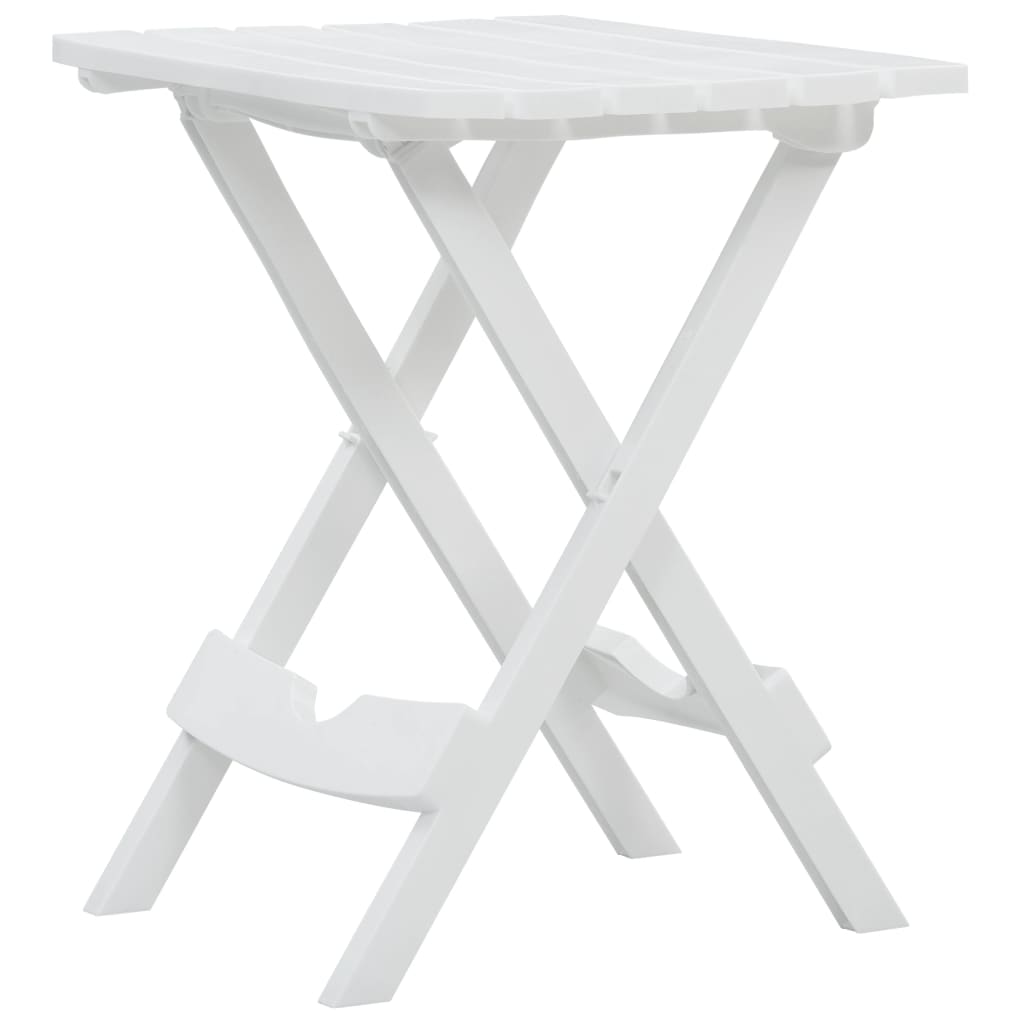 Folding Garden Table 45.5x38.5x50 cm White