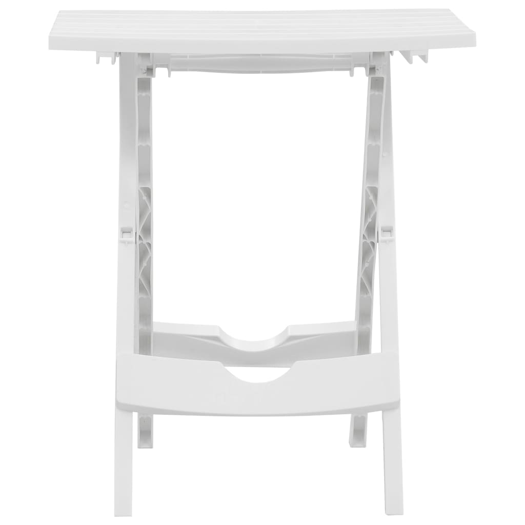 Folding Garden Table 45.5x38.5x50 cm White