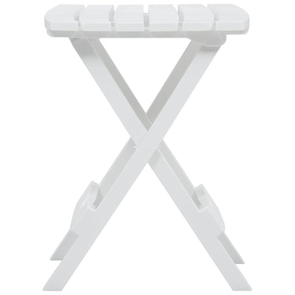 Folding Garden Table 45.5x38.5x50 cm White