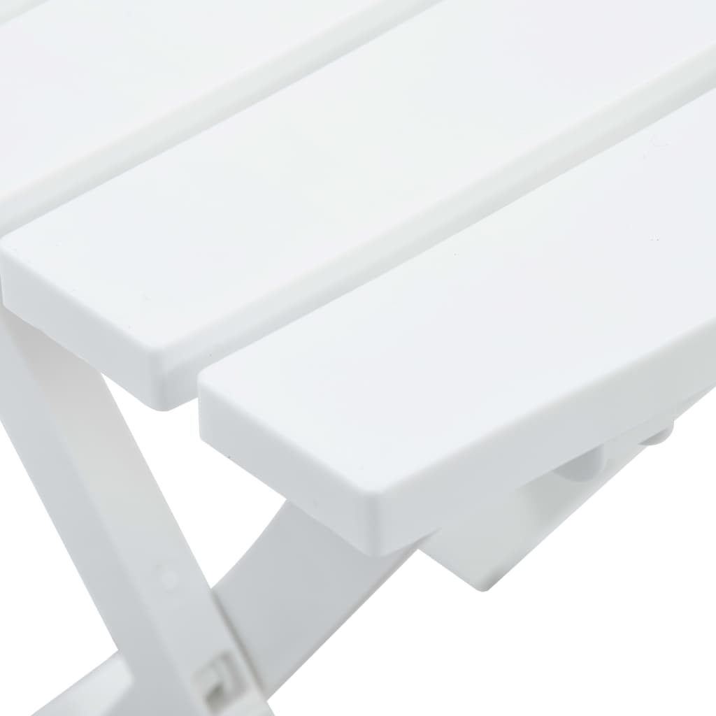 Folding Garden Table 45.5x38.5x50 cm White