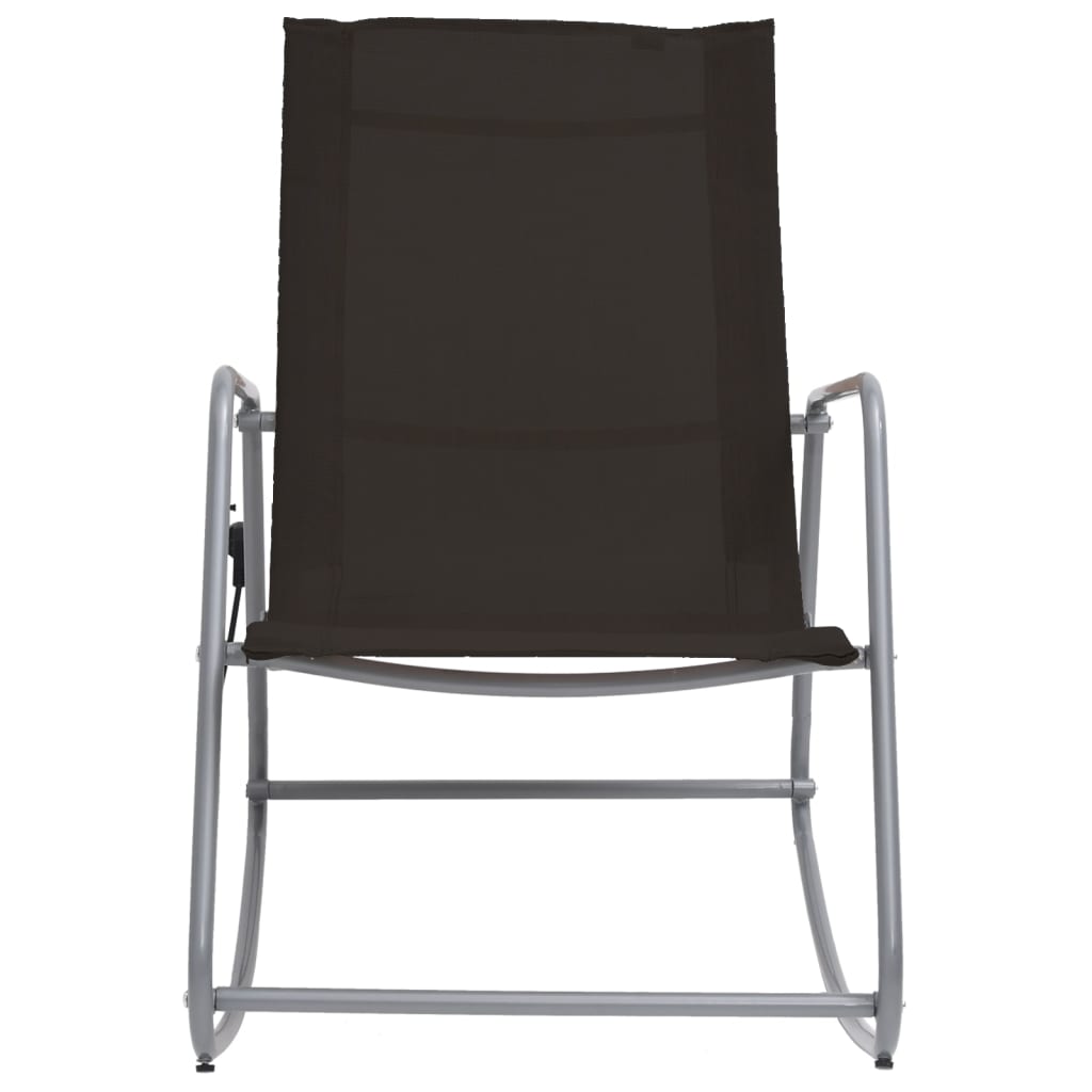 Garden Swing Chair Black 95x54x85 cm Textilene