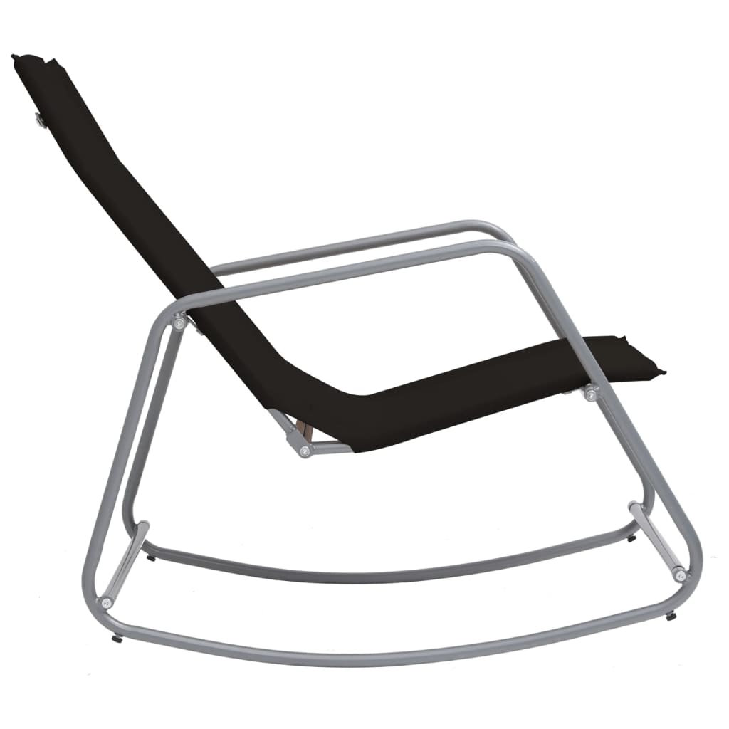 Garden Swing Chair Black 95x54x85 cm Textilene