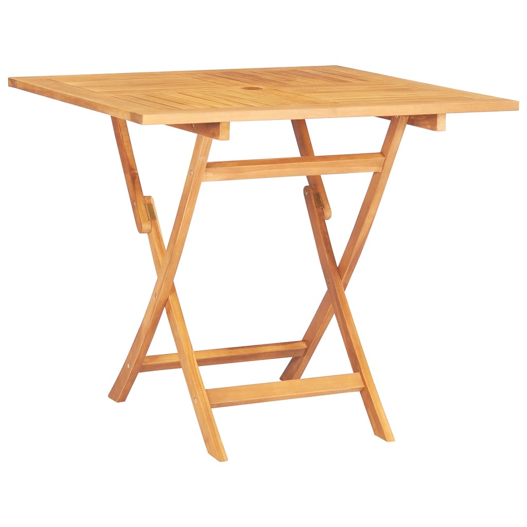 Folding Garden Table 85x85x76 cm Solid Teak Wood