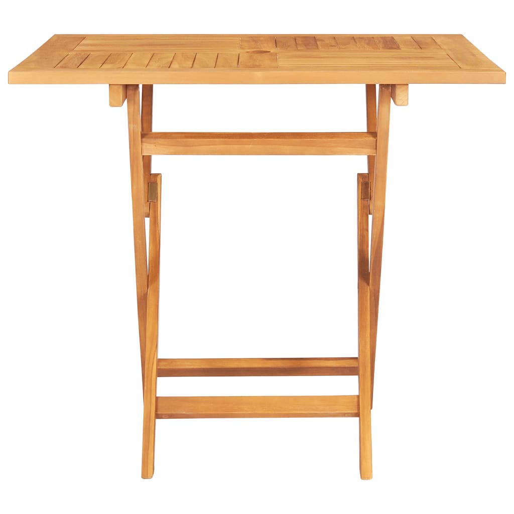 Folding Garden Table 85x85x76 cm Solid Teak Wood