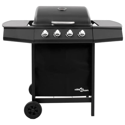 Gas BBQ Grill with 4 Burners Black (FR/BE/IT/UK/NL only)