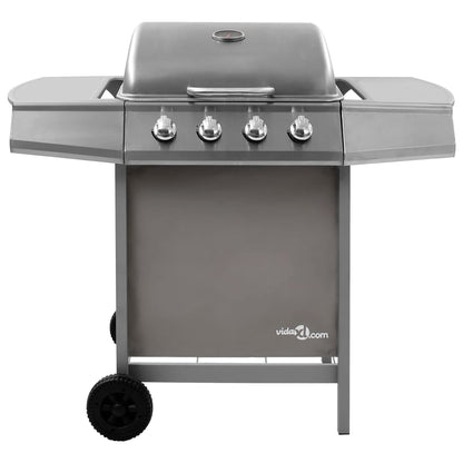 Gas BBQ Grill with 4 Burners Silver (FR/BE/IT/UK/NL only)