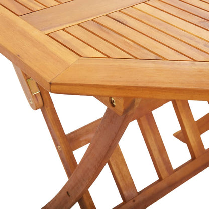 Folding Garden Table 90x75 cm Solid Acacia Wood