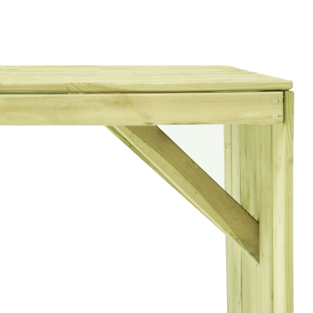 Garden Table 150x87x80 cm Impregnated Pinewood