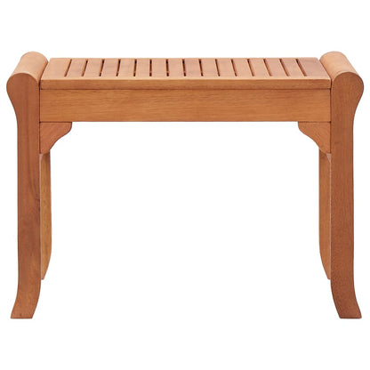 Garden Bench 64 cm Solid Eucalyptus Wood