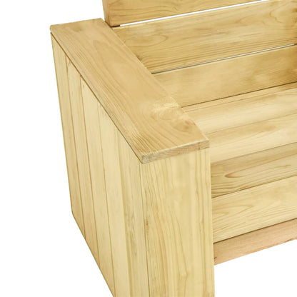 Garden Corner Bench 239 cm Impregnated Pinewood