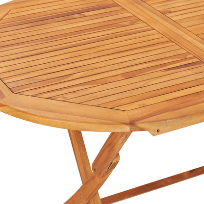 Folding Garden Table 160x80x75 cm Solid Teak Wood