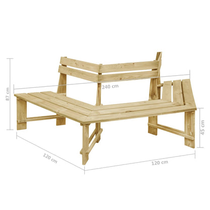 Garden Bench 240 cm Impregnated Pinewood