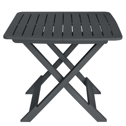 3 Piece Folding Bistro Set Plastic Anthracite