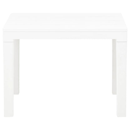 Garden Benches 2 pcs White Plastic