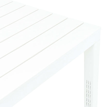 Garden Table White 78x78x72 cm Plastic