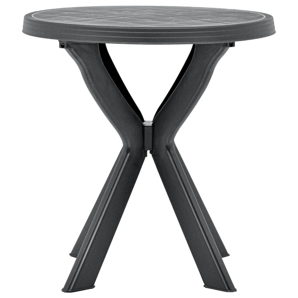 Bistro Table Anthracite Ã˜70 cm Plastic