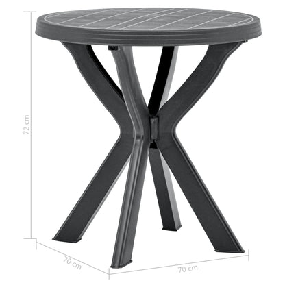 Bistro Table Anthracite Ã˜70 cm Plastic